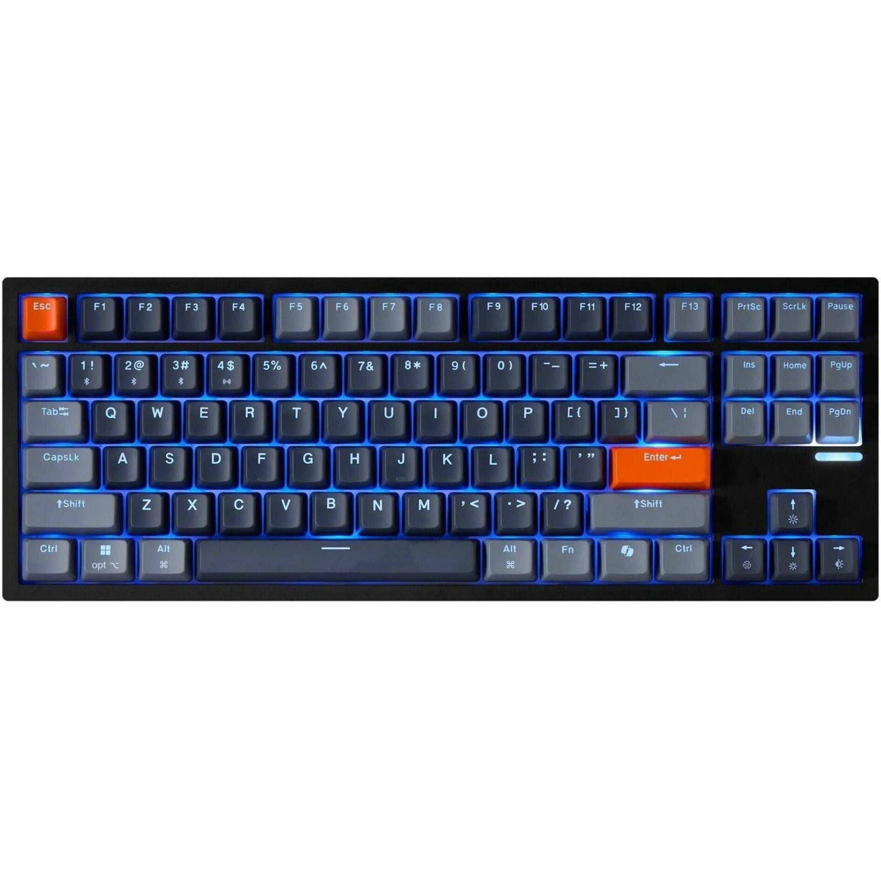 Adesso EasyTouch 1100 Keyboard - Wired/Wireless Connectivity - USB Interface - RGB LED - English (US) - Grey - Soundz Store AUSTRALIA