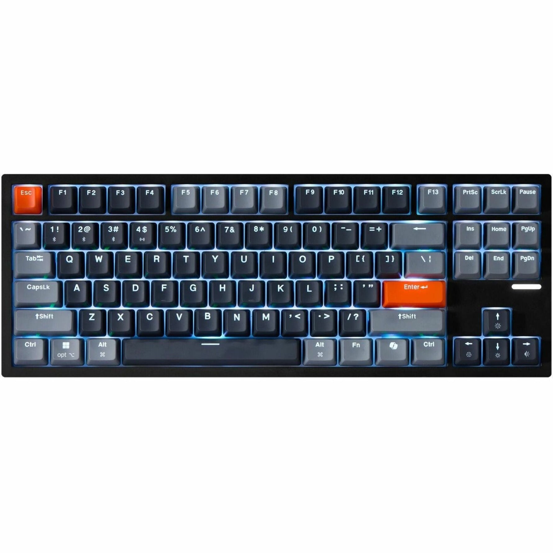 Adesso EasyTouch 1100 Keyboard - Wired/Wireless Connectivity - USB Interface - RGB LED - English (US) - Grey - Soundz Store AUSTRALIA