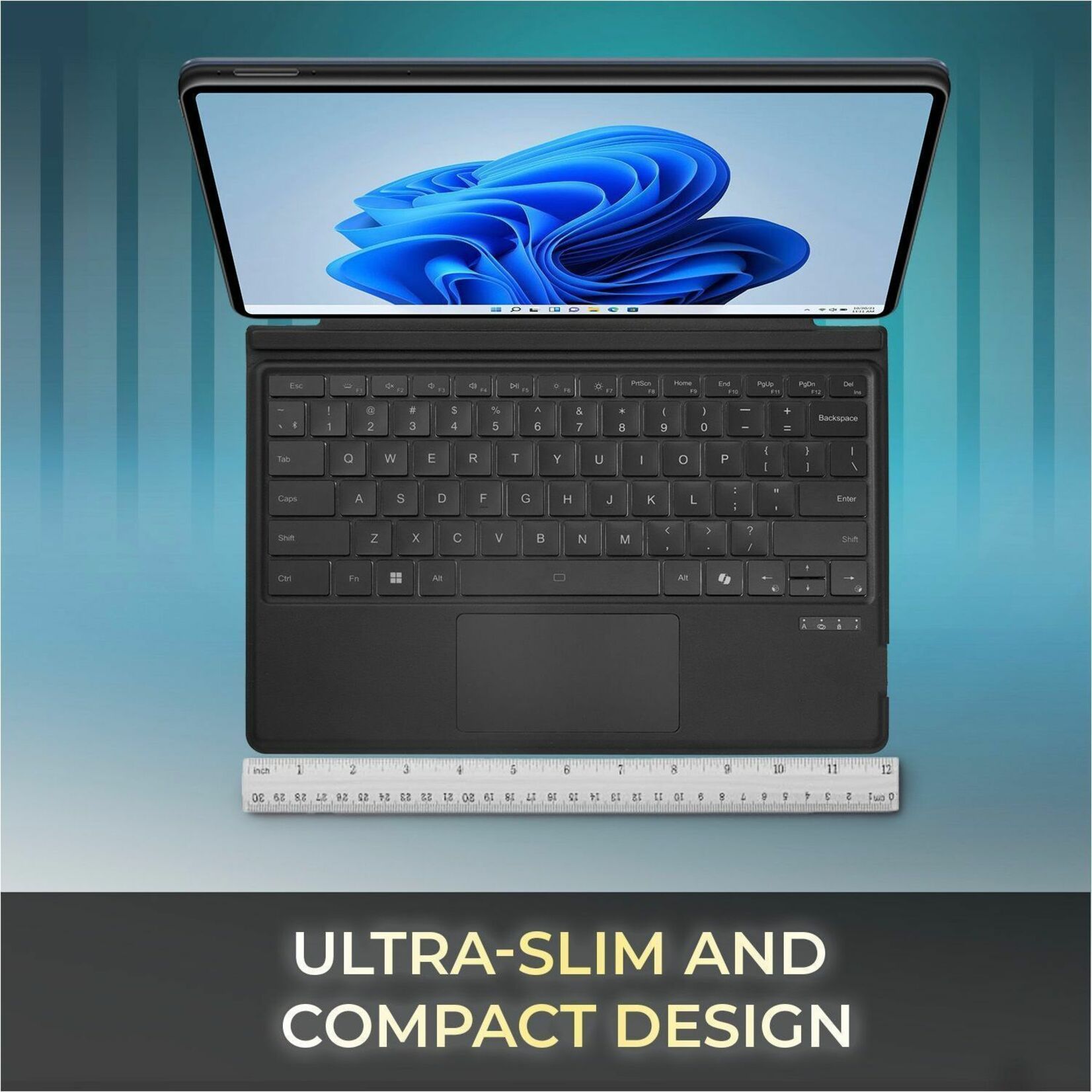 Adesso Portable Keyboard/Cover Case for 32.8 cm (12.9') Microsoft Surface Pro 3, Surface Pro 4, Surface Pro 6, Surface Pro (5th Gen), Surface Pro 7 Tablet - Soundz Store AUSTRALIA