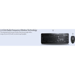 Adesso Wireless Desktop WKB-1320CB Keyboard & Mouse - English (US) - 1 Each - Soundz Store AUSTRALIA
