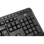 Adesso Wireless Desktop WKB-1320CB Keyboard & Mouse - English (US) - 1 Each - Soundz Store AUSTRALIA