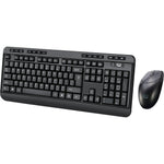 Adesso Wireless Desktop WKB-1320CB Keyboard & Mouse - English (US) - 1 Each - Soundz Store AUSTRALIA
