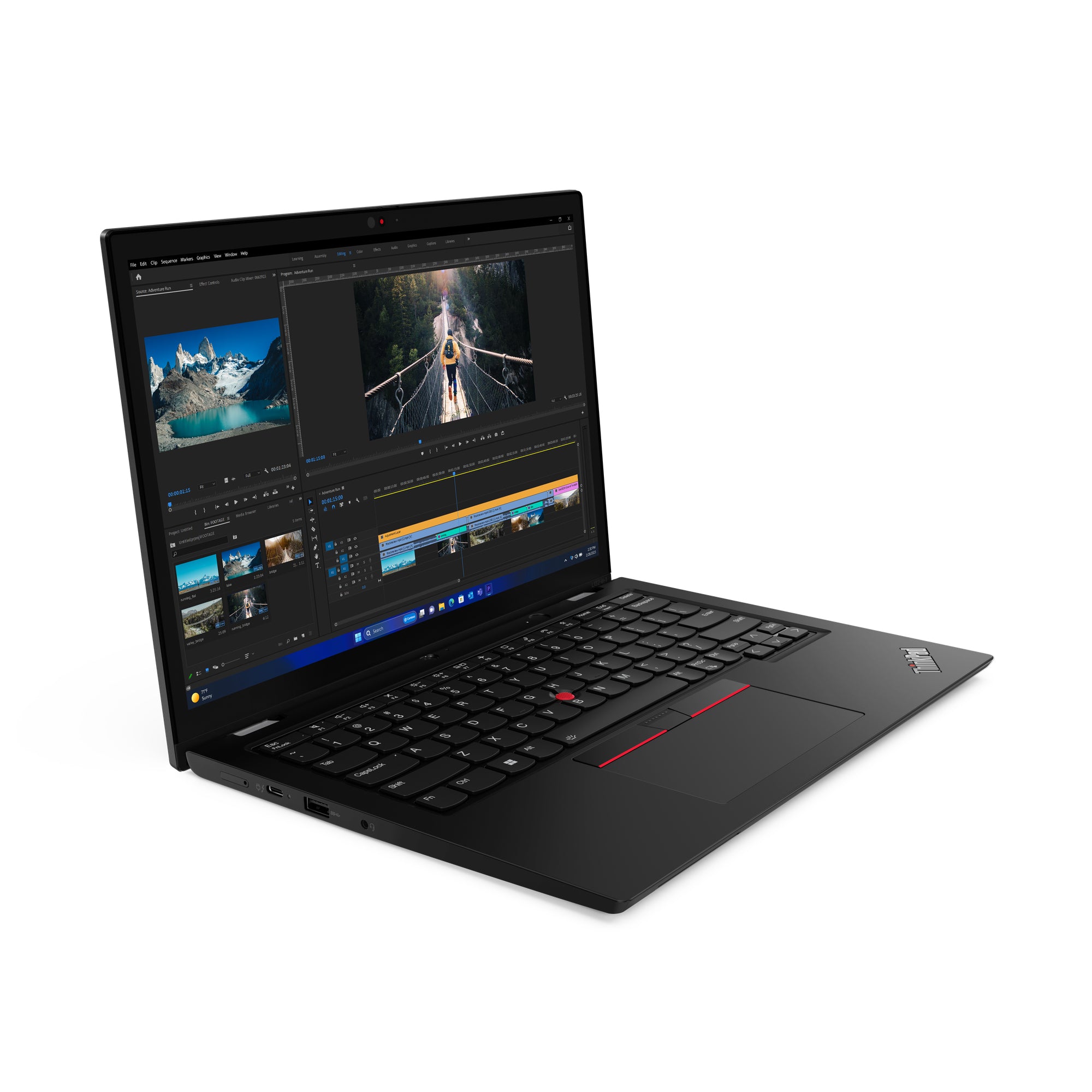 Lenovo ThinkPad L13 2-in-1 Gen 5 (Intel) Intel Core Ultra 5 125U Hybrid (2-in-1) 33.8 cm (13.3") Touchscreen WUXGA 32 GB LPDDR5-SDRAM 512 GB SSD Wi-Fi 6E (802.11ax) Windows 11 Pro English Black
