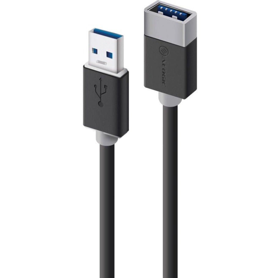 Alogic 3 m USB Data Transfer Cable for Hard Drive, Enclosure, Printer, Modem, Camera, Peripheral Device, Keyboard/Mouse, Computer, USB Hub - 1 - Soundz Store AUSTRALIA