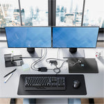 Alogic USB Type A, USB Type C Docking Station for Notebook - 100 W - Space Gray - Desktop - TAA Compliant - Soundz Store AUSTRALIA