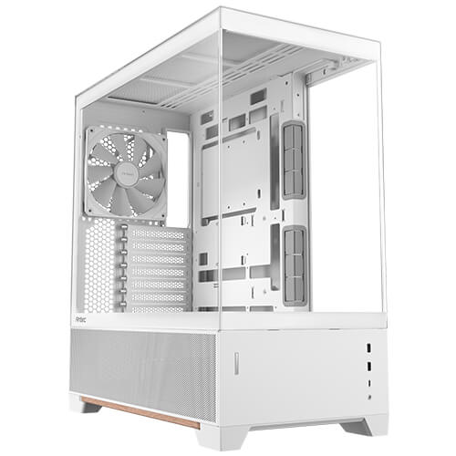 Antec C6 WOOD - White, Mid Tower, ATX/Micro-ATX/ITX, Tempered Glass, USB-C 10Gbps, 3 PWM Fans, 360mm Radiator, 450mm GPU, 2Yr Wty - Soundz Store AUSTRALIA