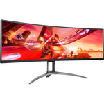 AOC AGON AG493UCX2 49' Class Dual Quad HD (DQHD) Curved Screen Gaming LCD Monitor - 32:9 - Textured Black - Soundz Store AUSTRALIA