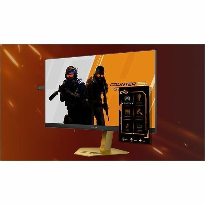AOC AGON CS24A/P 24' Class Full HD Gaming LCD Monitor - 16:9 - Black, Gold - Soundz Store AUSTRALIA