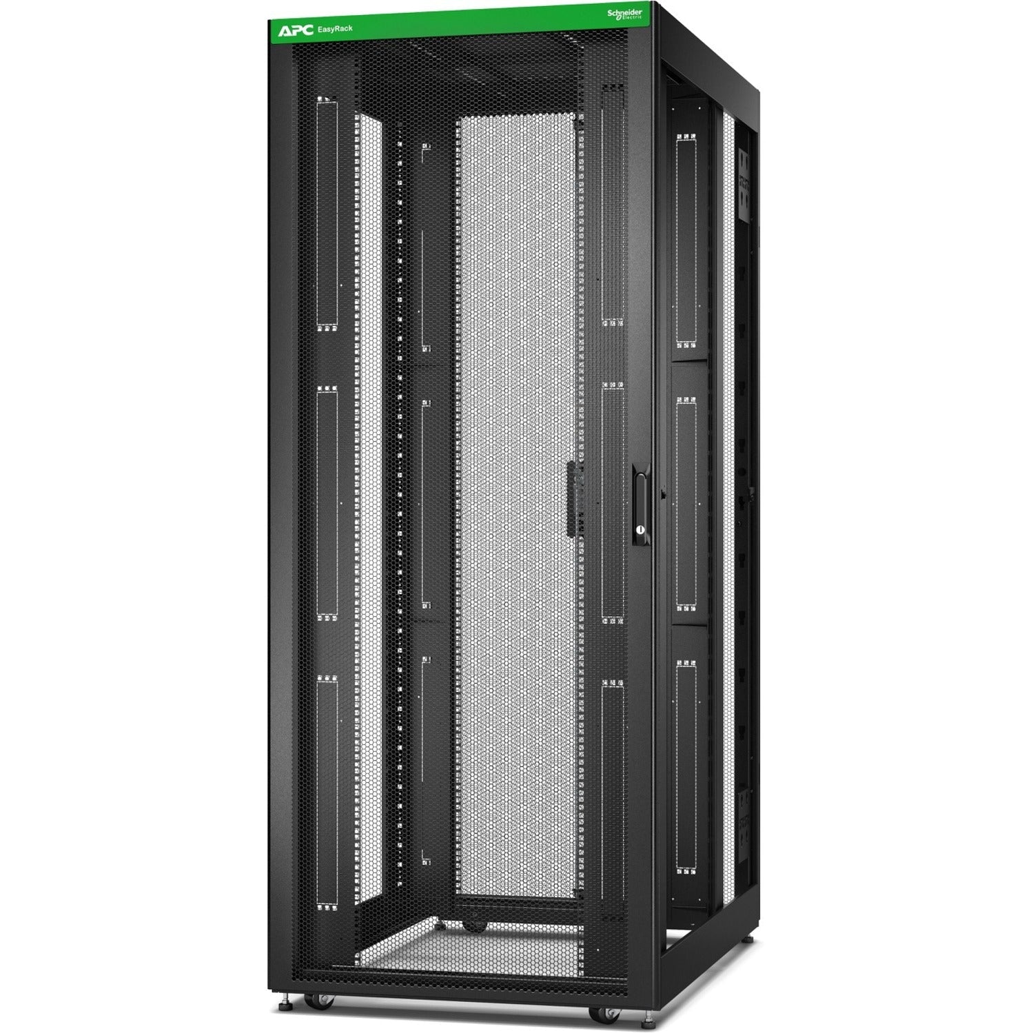 APC by Schneider Electric Easy ER8220 42U Floor Standing Enclosed Cabinet Rack Cabinet - 482.60 mm Rack Width x 1041.40 mm Rack Depth - Black - Soundz Store AUSTRALIA