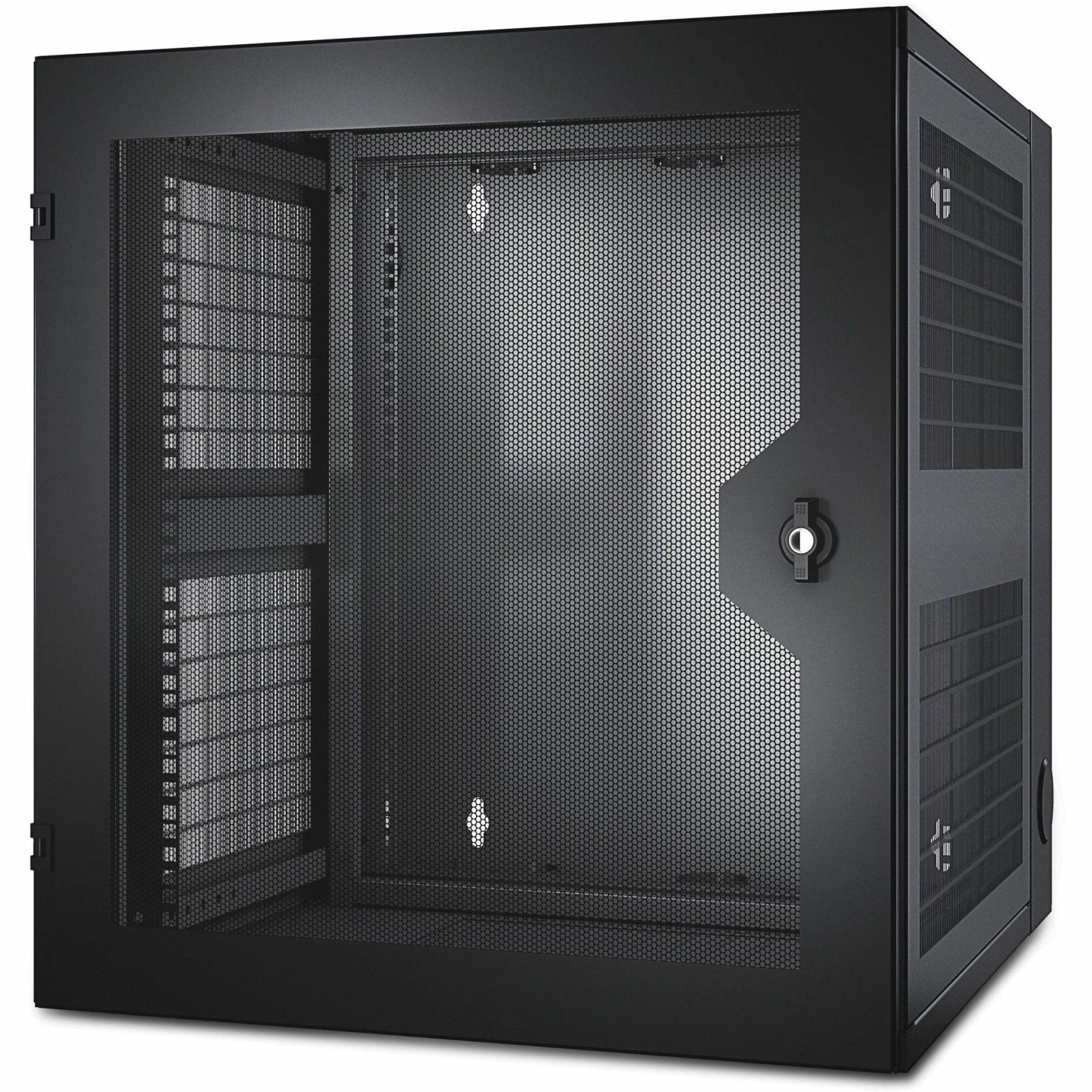 APC NetShelter WX 13U Wall Mountable Rack Cabinet for Networking, Airflow System - 482.60 mm Rack Width - Black - Soundz Store AUSTRALIA