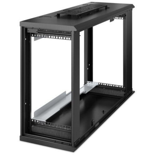 APC NetShelter WX AR106VI 6U Wall Mountable Rack Cabinet for Networking, Converged Infrastructure, Storage, Server, Airflow System - 482.60 mm Rack Width x 762 mm Rack Depth - Black - Soundz Store AUSTRALIA