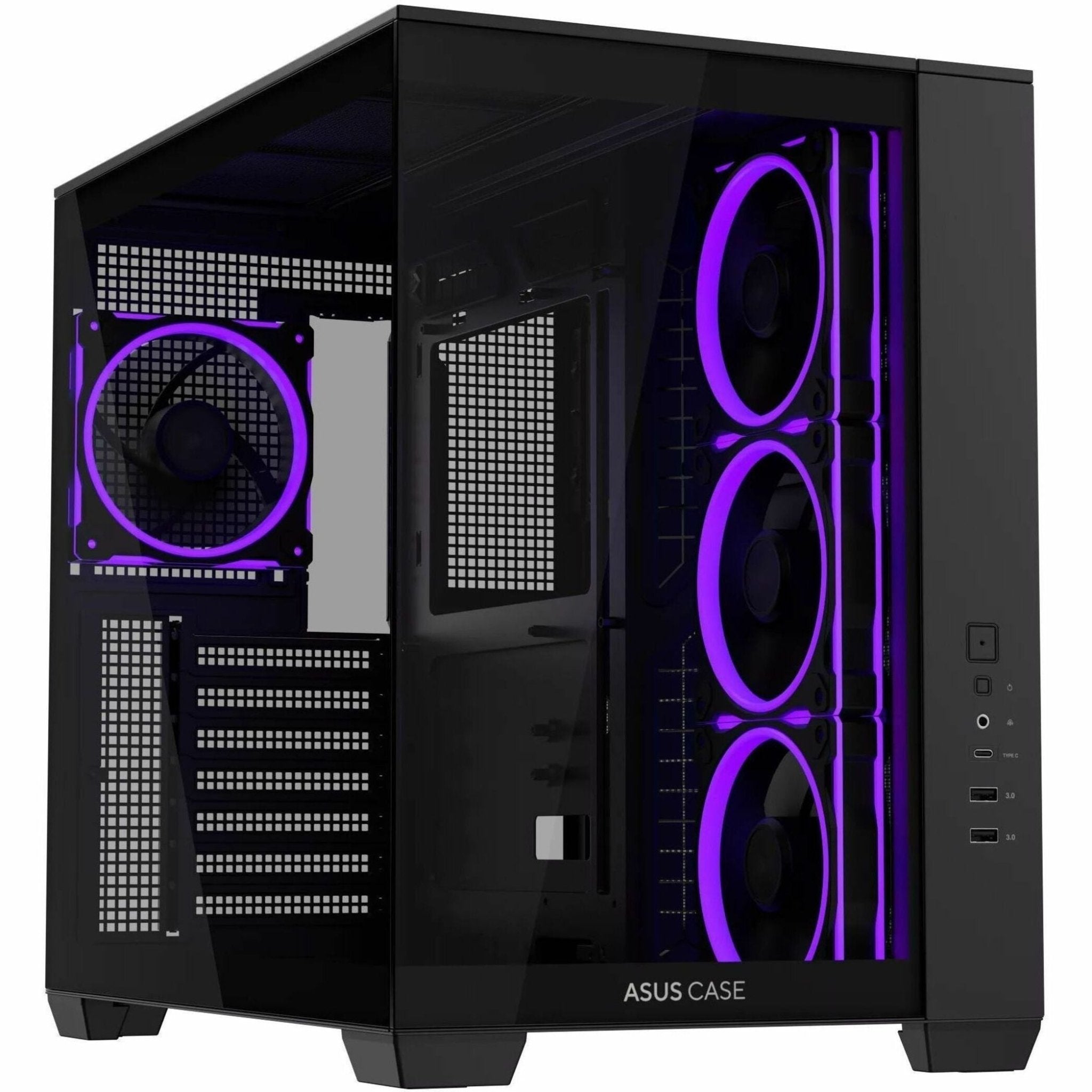 Asus ASUS A32 PLUS Case Computer Case - ATX Motherboard Supported - Tempered Glass - Black - Soundz Store AUSTRALIA
