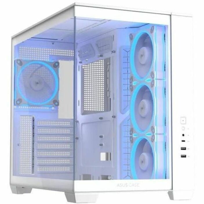 Asus ASUS A32 PLUS Case Computer Case - ATX Motherboard Supported - Tempered Glass - White - Soundz Store AUSTRALIA