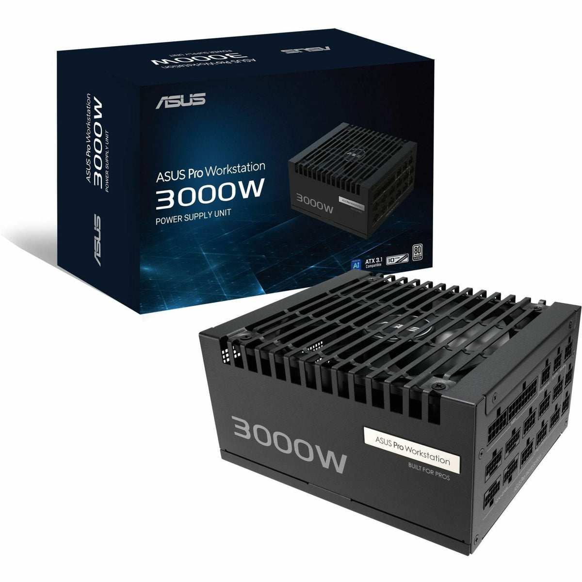 Asus ASUS-PRO-WS-3000P ATX 3.1, ATX12V Power Supply - 3 kW - Soundz Store AUSTRALIA