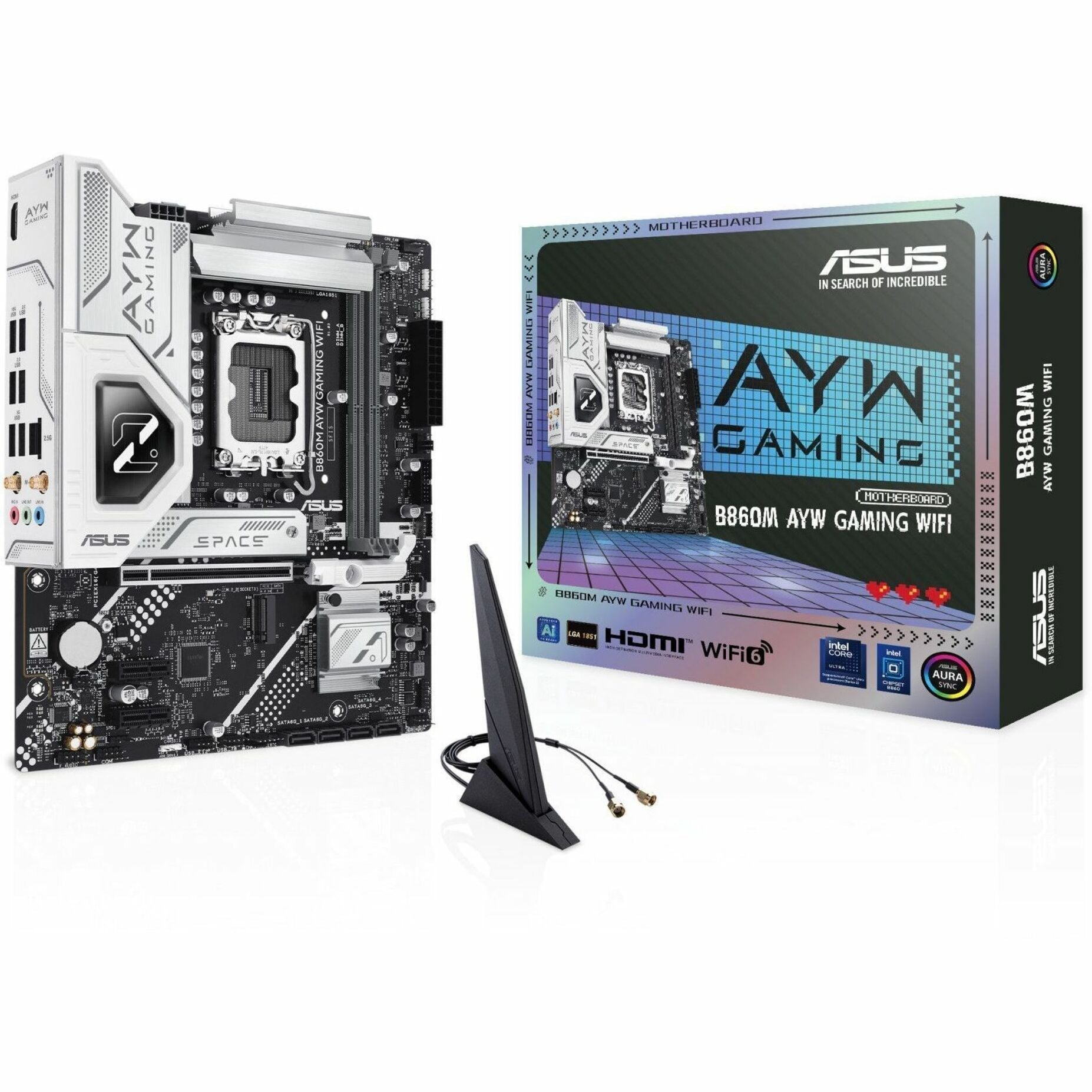 Asus B860M AYW GAMING WIFI Gaming Desktop Motherboard - Intel B860 Chipset - Socket LGA-1851 - Micro ATX - Soundz Store AUSTRALIA