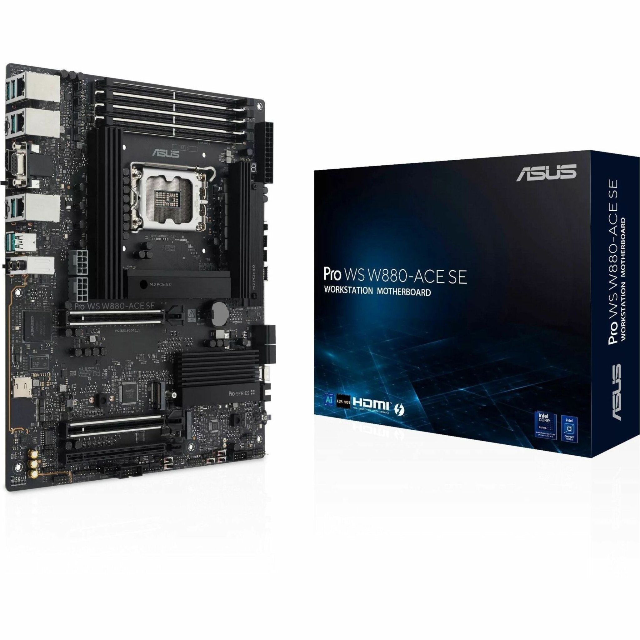 Asus Pro Pro WS W880-ACE SE Gaming Desktop Motherboard - Intel W880 Chipset - Socket LGA-1851 - ATX - Soundz Store AUSTRALIA