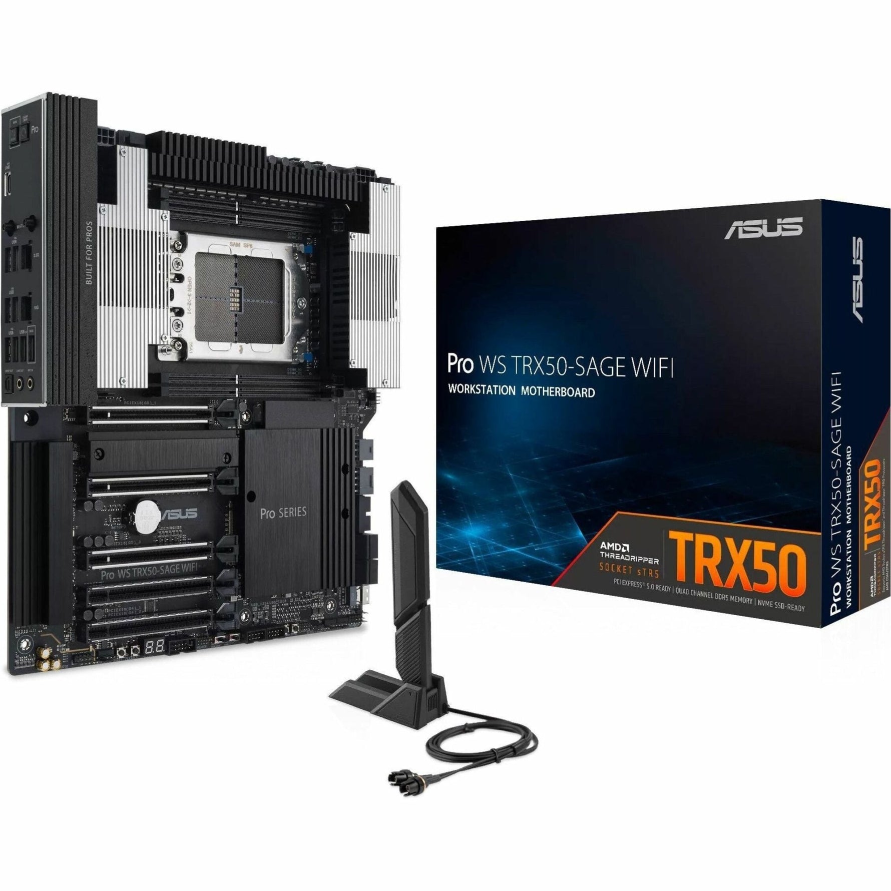 Asus PRO WS TRX50-SAGE WIFI Desktop Motherboard - AMD TRX50 Chipset - Socket sTR5 - SSI CEB - Soundz Store AUSTRALIA