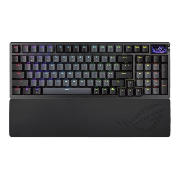 ASUS ROG AZOTH 96 HE LITE BLACK Gaming Keyboard, ROG HFX V2 magnetic switches, USB-C/2.4GHz/Bluetooth 5, RGB Aura Sync, 8000Hz, programmable keys - Soundz Store AUSTRALIA