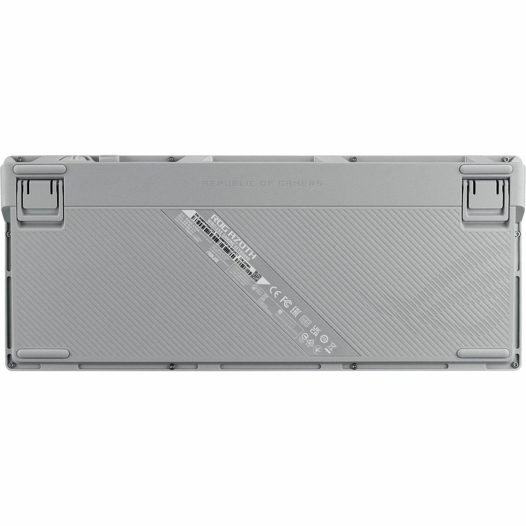 Asus ROG Azoth Gaming Keyboard - Wired/Wireless Connectivity - USB 2.0 Interface - RGB LED - White - Soundz Store AUSTRALIA
