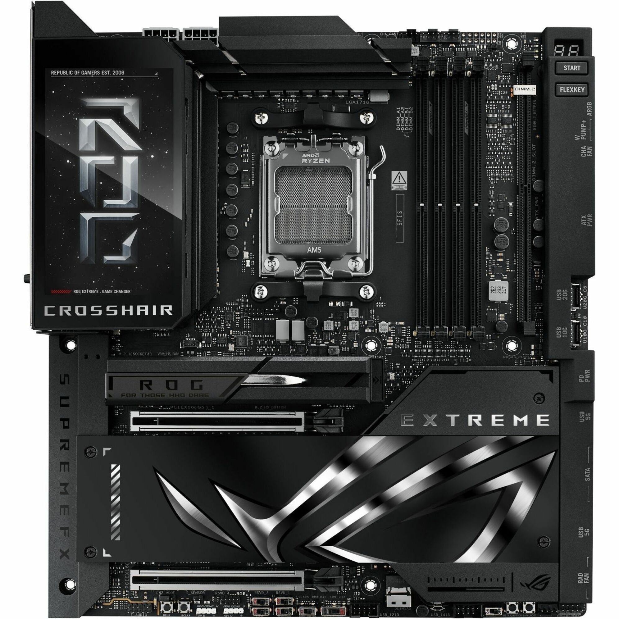 Asus ROG Crosshair X870E Extreme Gaming Desktop Motherboard - AMD X870E Chipset - Socket AM5 - Extended ATX - Soundz Store AUSTRALIA