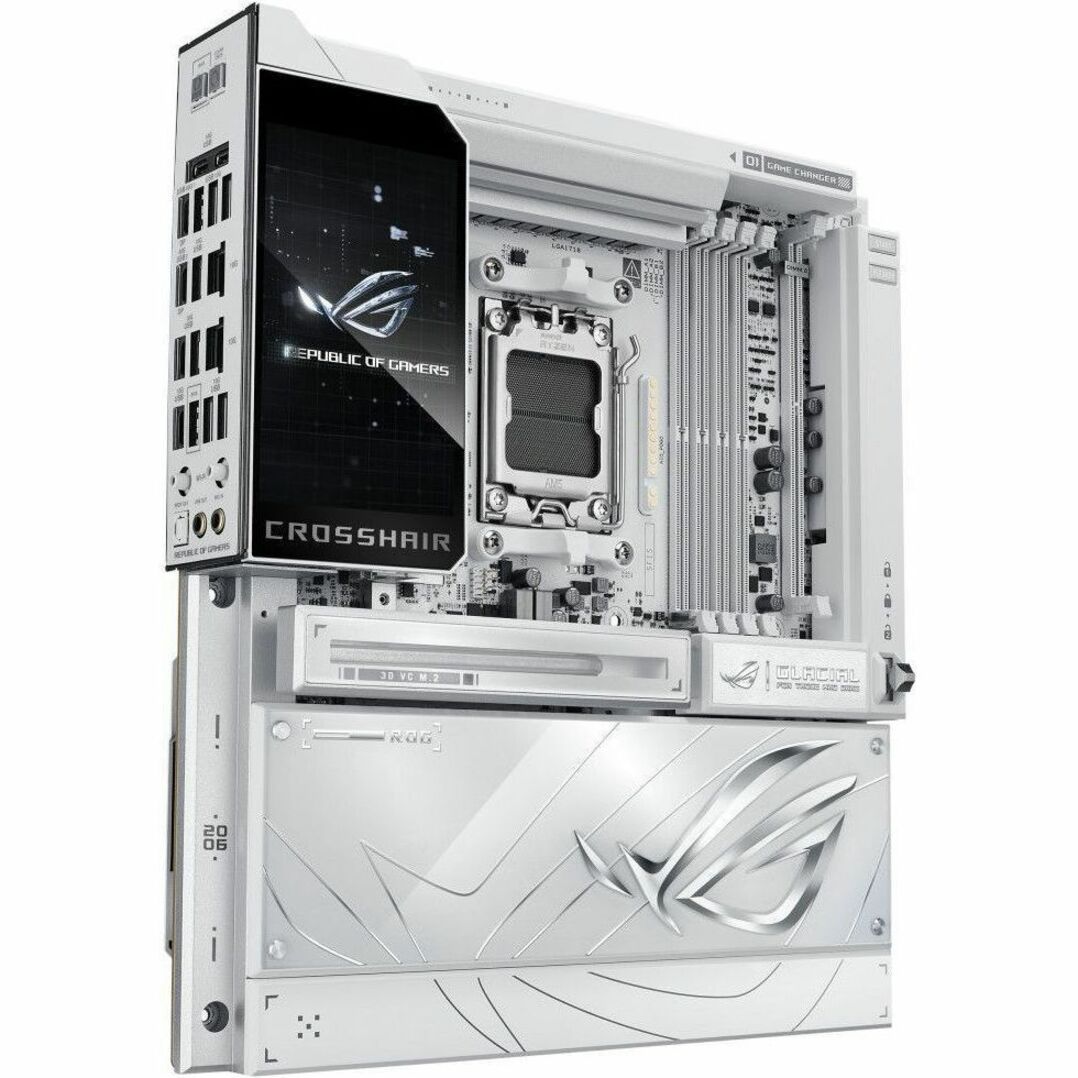 Asus ROG Crosshair X870E GLACIAL Gaming Desktop Motherboard - AMD X870E Chipset - Socket AM5 - Extended ATX - Soundz Store AUSTRALIA