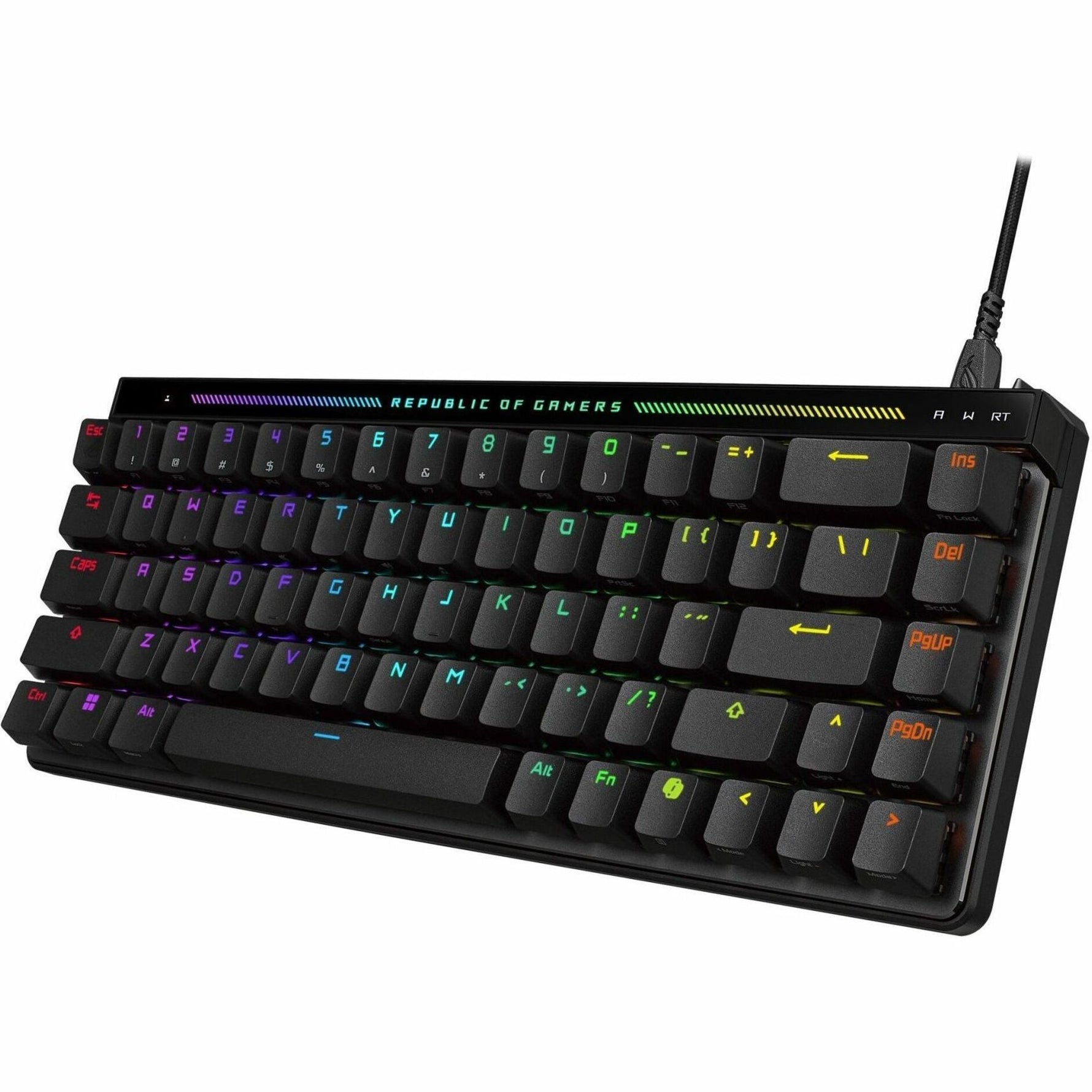 Asus ROG Falchion Ace HFX Gaming Keyboard - Compact - Cable Connectivity - USB 2.0 Interface - RGB LED - Black - Soundz Store AUSTRALIA