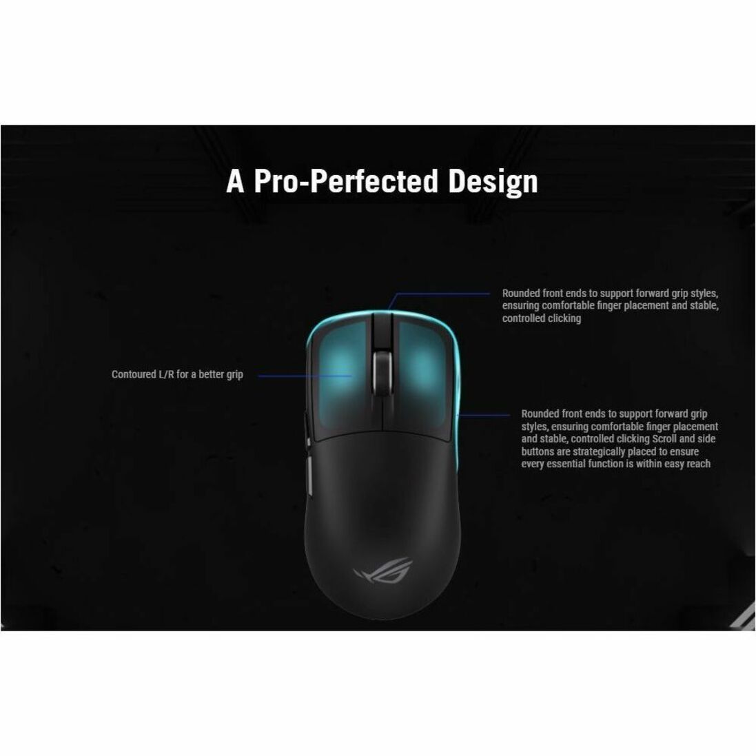 Asus ROG Harpe II Ace Gaming Mouse - Bluetooth/Radio Frequency - USB 2.0 Type A - Optical - Black - 1 - Soundz Store AUSTRALIA