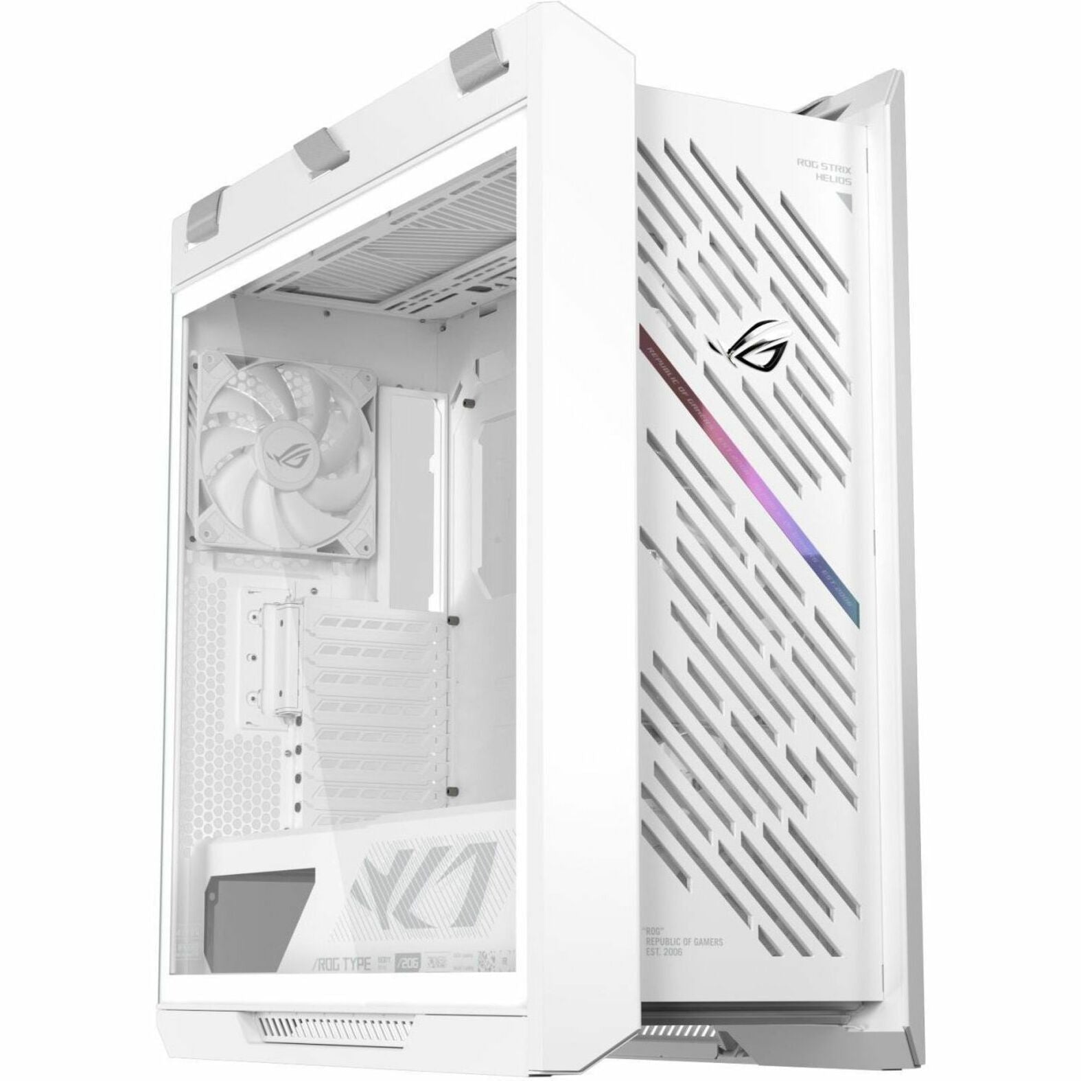 Asus ROG Strix Helios II White Edition Gaming Computer Case - EATX, ATX Motherboard Supported - Mid-tower - Tempered Glass, Aluminium, Brushed Aluminium - White - Soundz Store AUSTRALIA
