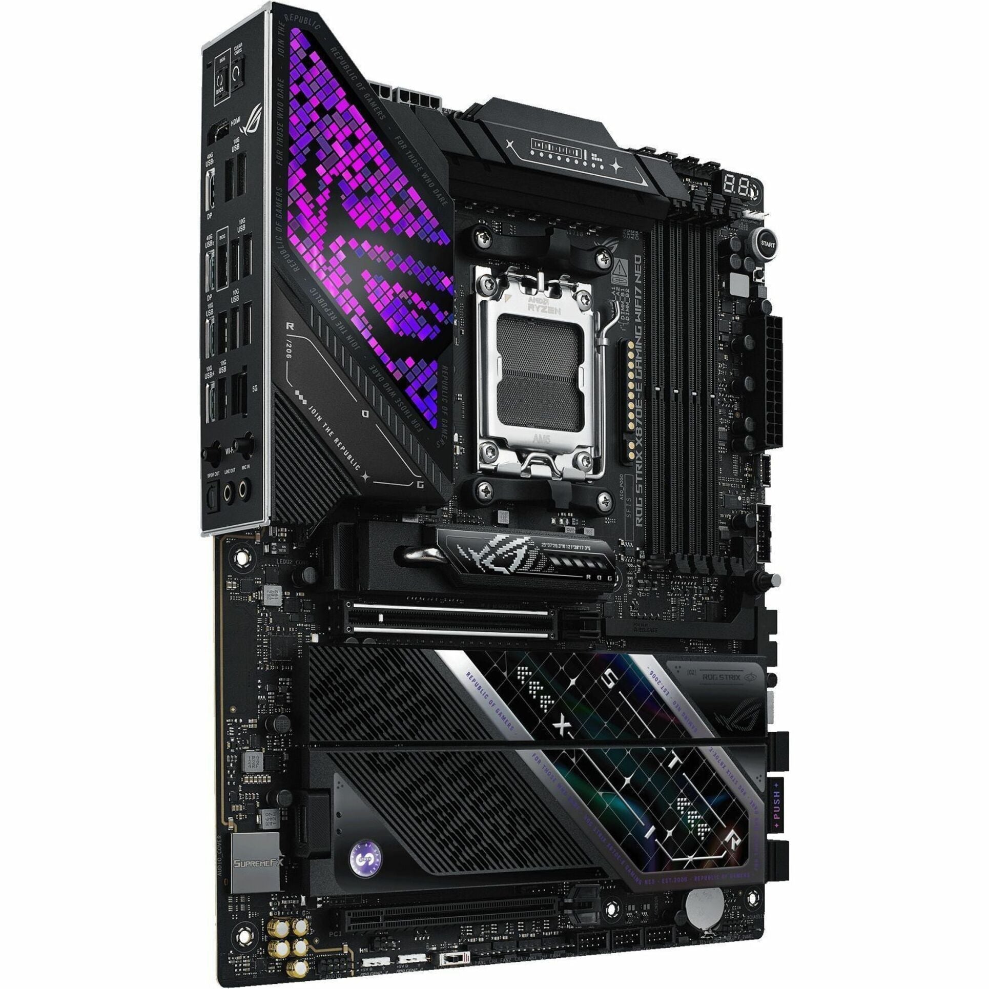 Asus ROG Strix X870E-E GAMING WIFI7 NEO Gaming Desktop Motherboard - AMD X870E Chipset - Socket AM5 - ATX - Soundz Store AUSTRALIA
