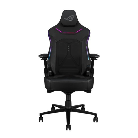 ASUS SL302 ROG Courser Gaming Chair - Black, Aura RGB, Dynamic Recline, 4D Armrests, Adjustable Lumbar Support, 90°–155° Recline, Magnetic Headrest - Soundz Store AUSTRALIA