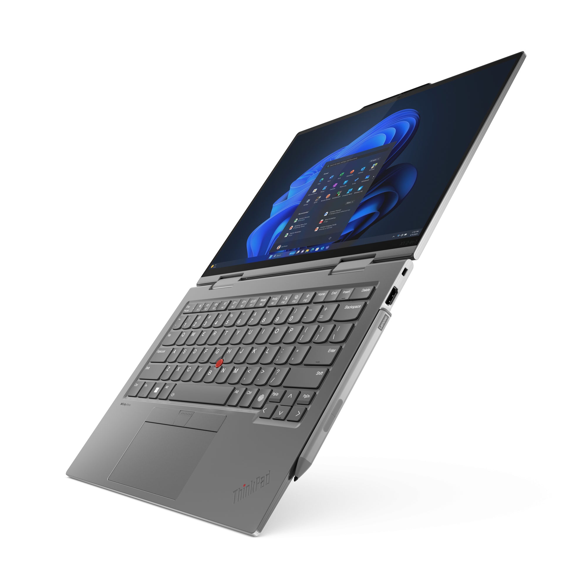 Lenovo ThinkPad X1 2-in-1 Gen 9 Intel Core Ultra 5 125U Hybrid (2-in-1) 35.6 cm (14") Touchscreen WUXGA 32 GB LPDDR5x-SDRAM 512 GB SSD Wi-Fi 6E (802.11ax) Windows 11 Pro Grey