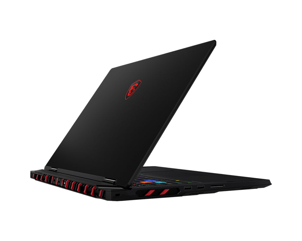 MSI Raider 18 HX AI A2XWIG-244AU Intel Core Ultra 9 285HX Laptop 45.7 cm (18") UHD+ 64 GB DDR5-SDRAM 4 TB SSD NVIDIA GeForce RTX 5080 Wi-Fi 7 (802.11be) Windows 11 Pro Black