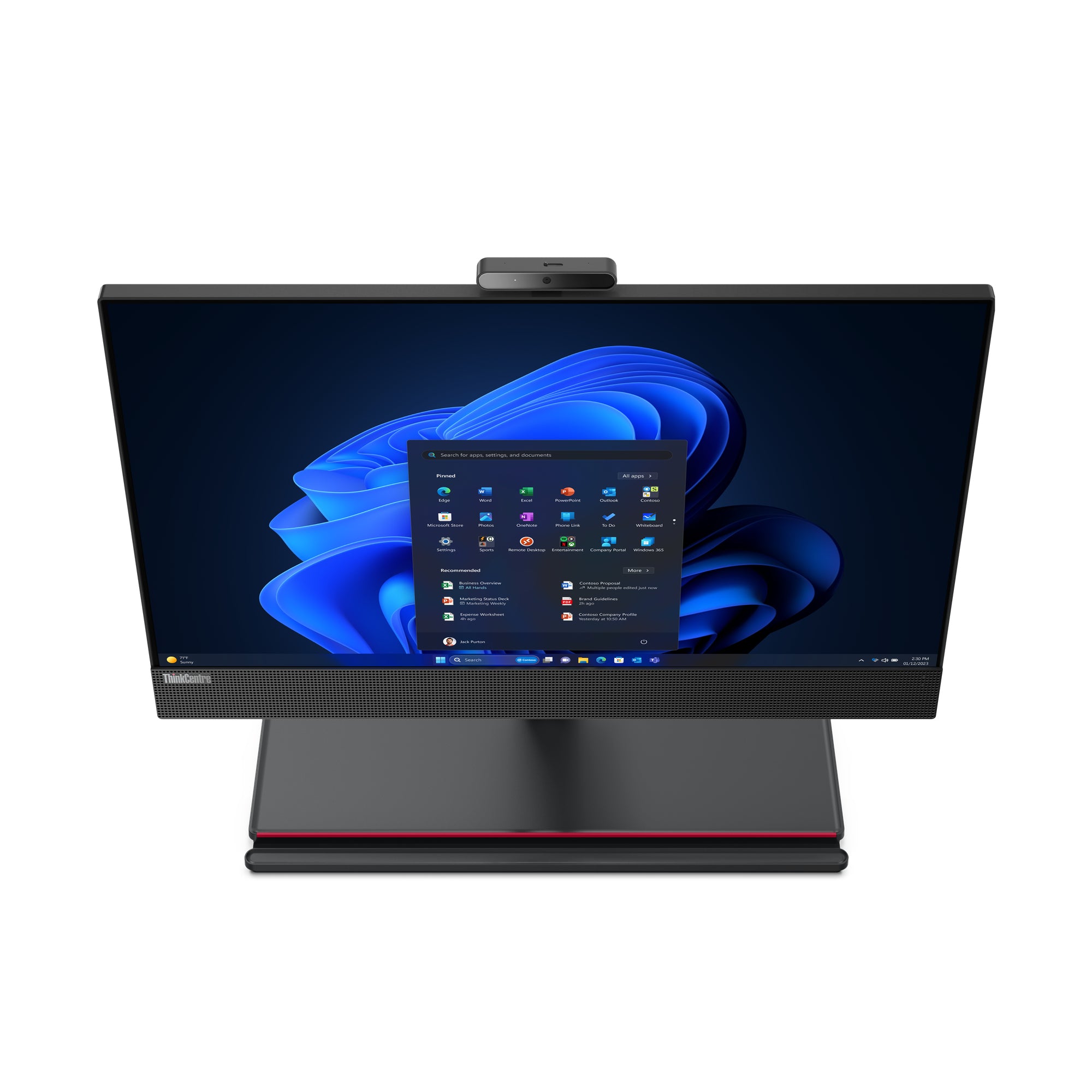 Lenovo ThinkCentre M90a Gen 5 Intel® Core™ i5 i5-14500 60.5 cm (23.8") 1920 x 1080 pixels All-in-One PC 16 GB DDR5-SDRAM 512 GB SSD Windows 11 Pro Wi-Fi 6 (802.11ax) Black