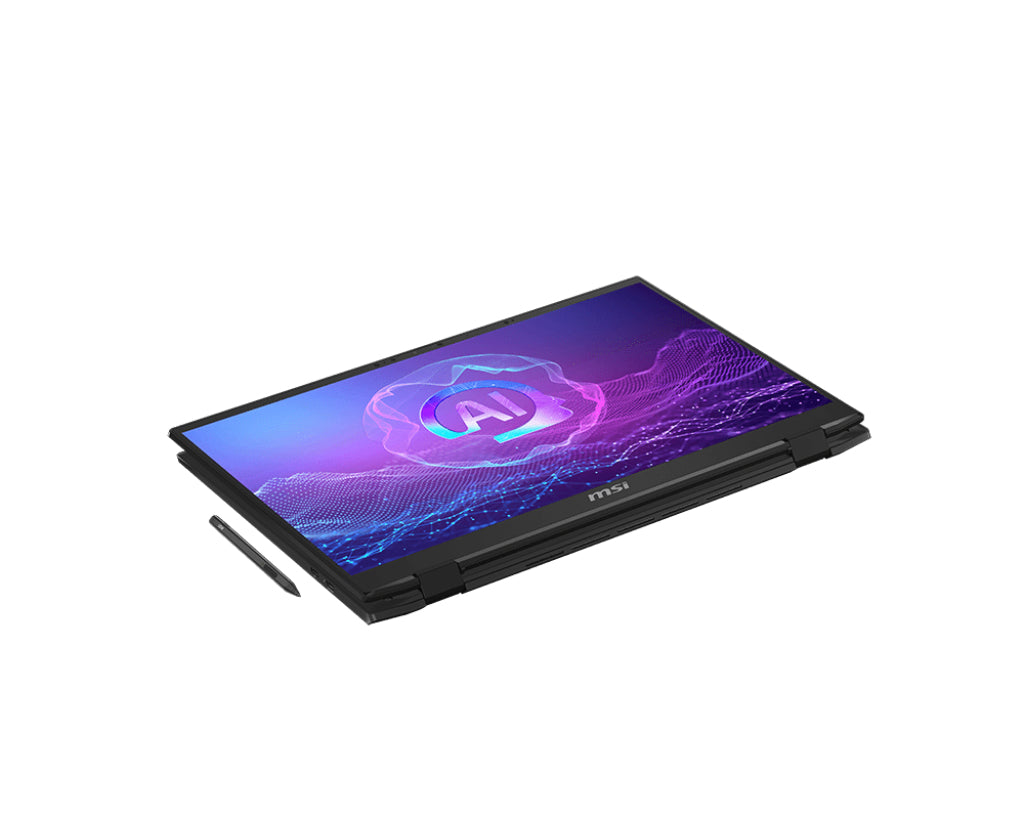 MSI Summit 16 AI EVO A2HMTG-035AU Intel Core Ultra 7 255H Hybrid (2-in-1) 40.6 cm (16") Touchscreen Quad HD+ 32 GB LPDDR5-SDRAM 1 TB SSD Wi-Fi 7 (802.11be) Windows 11 Pro Black