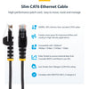 StarTech.com 1.5m Green Slim CAT6 Ethernet Cable, Snagless, 100W PoE, UTP, LSZH, 28AWG Pure Bare Copper Wire, Slim RJ45 Network Patch Cord w/Strain Reliefs, Fluke Tested