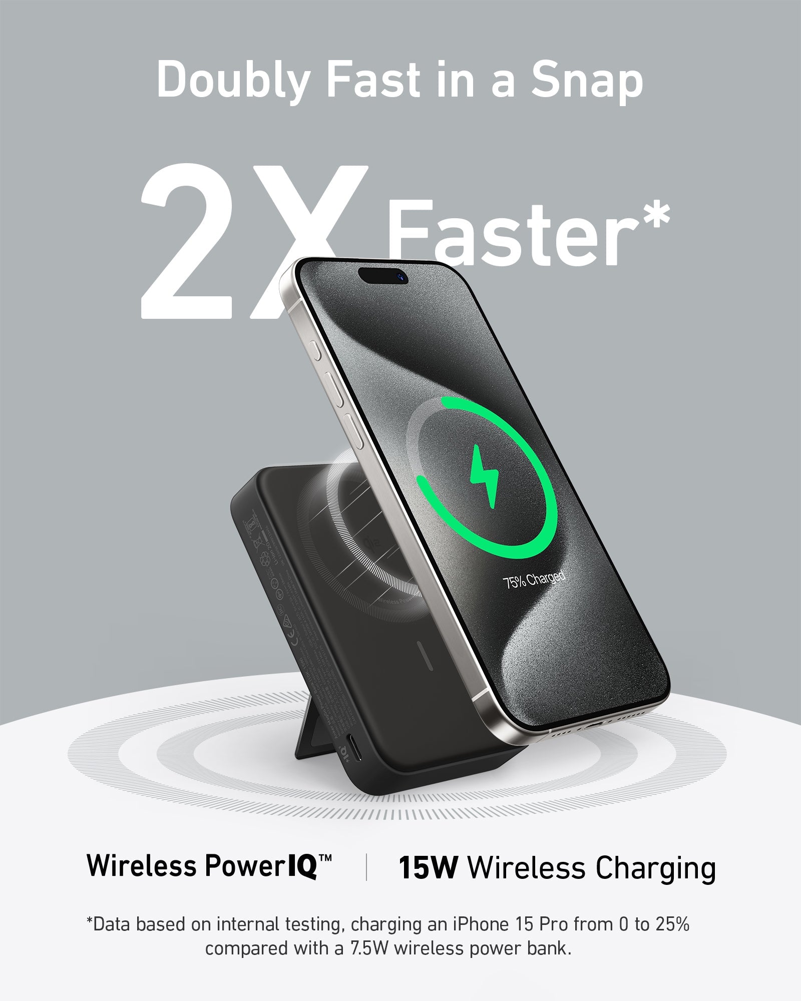 Anker 633 MagGo 10000 mAh Wireless charging Black