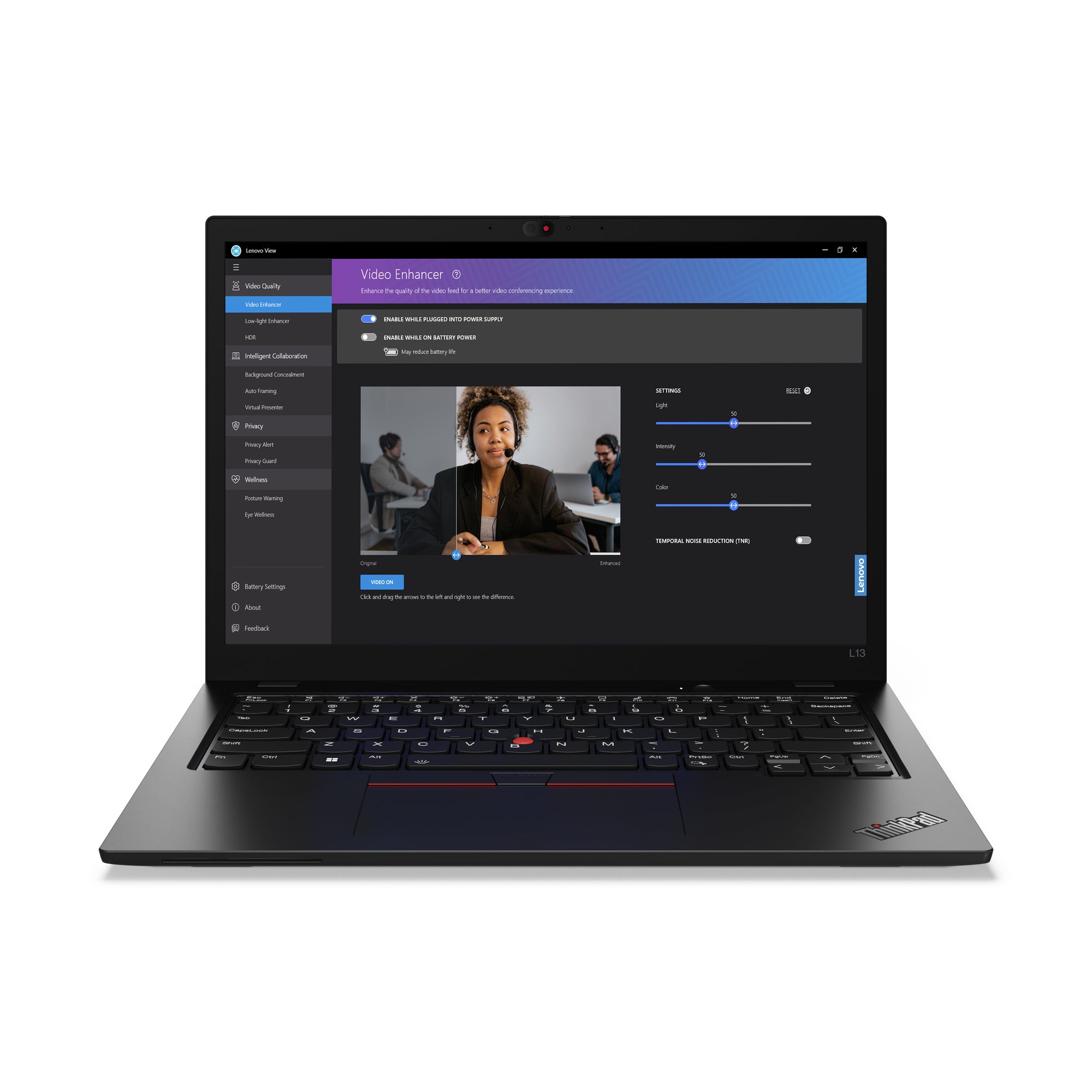Lenovo ThinkPad L13 Gen 5 (Intel) Intel Core Ultra 5 125U Laptop 33.8 cm (13.3") WSXGA 16 GB LPDDR5-SDRAM 256 GB SSD Wi-Fi 6E (802.11ax) Windows 11 Pro English Black