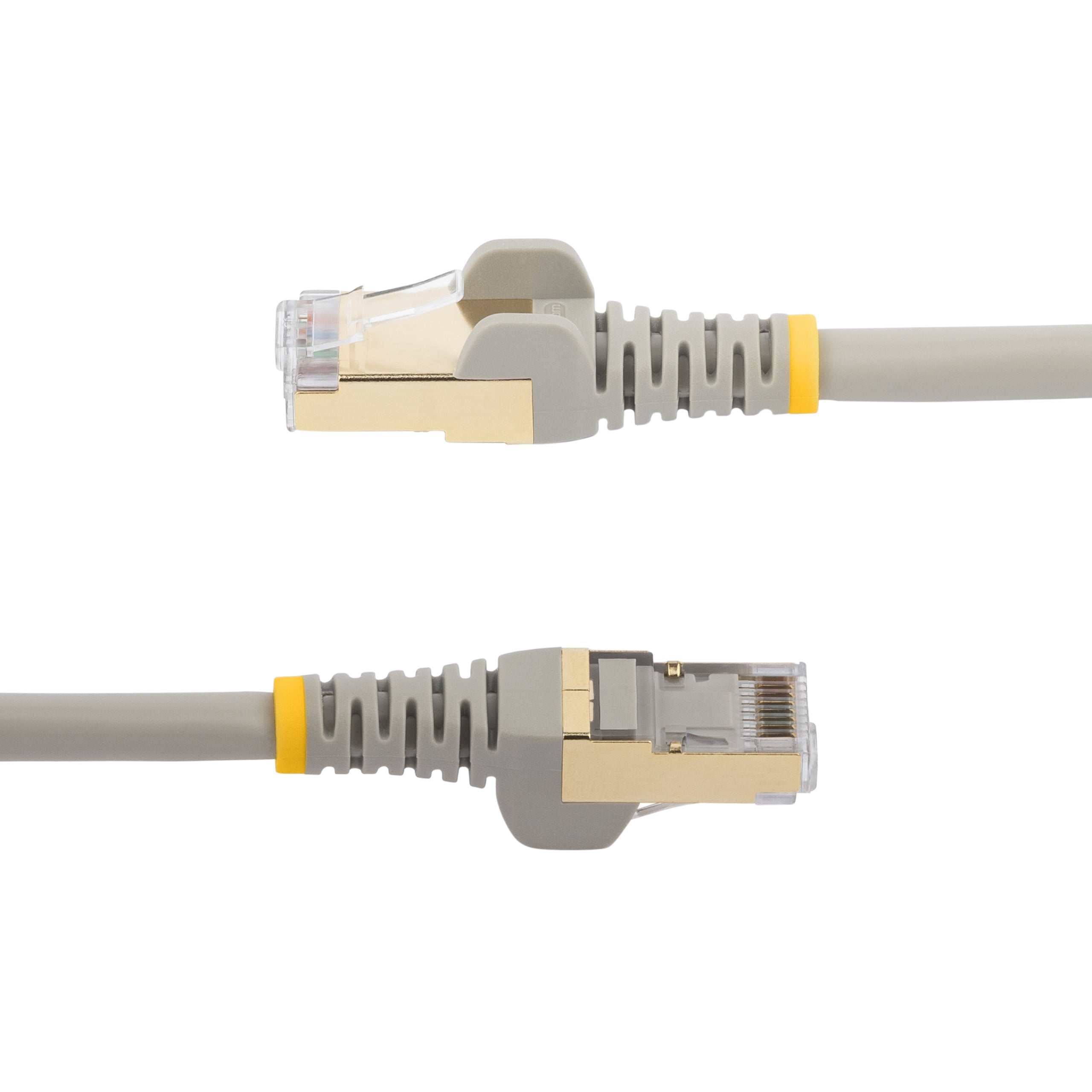 StarTech.com 1m CAT6a Ethernet Cable - 10 Gigabit Shielded Snagless RJ45 100W PoE Patch Cord - 10GbE STP Network Cable w/Strain Relief - Grey Fluke Tested/Wiring is UL Certified/TIA