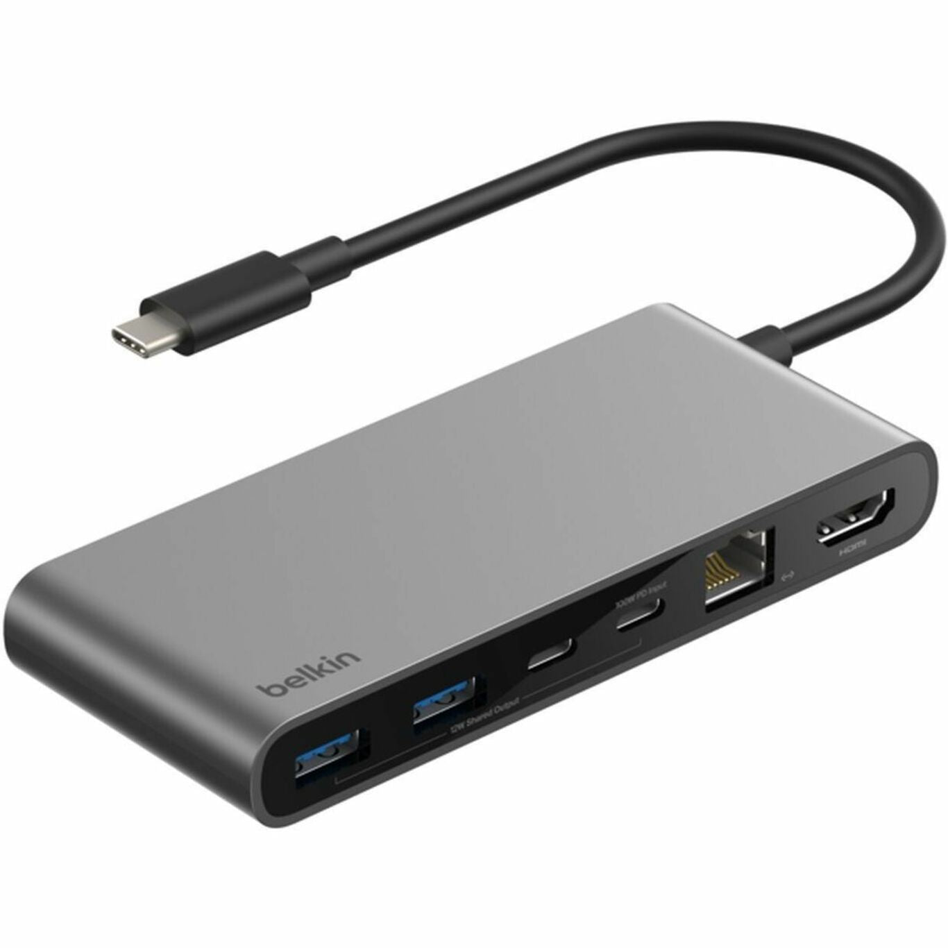 Belkin Connect USB Type C Docking Station for Workstation - Charging Capability - Memory Card Reader - microSD, SD - Space Gray - Portable - Soundz Store AUSTRALIA