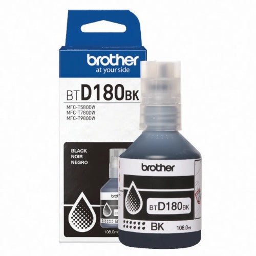 Brother BTD180BK Refill Ink Bottle - Black - Inkjet - Soundz Store AUSTRALIA