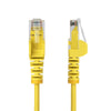 StarTech.com 1.5m Yellow Slim CAT6 Ethernet Cable, Snagless, 100W PoE, UTP, LSZH, 28AWG Pure Bare Copper Wire, Slim RJ45 Network Patch Cord w/Strain Reliefs, Fluke Tested
