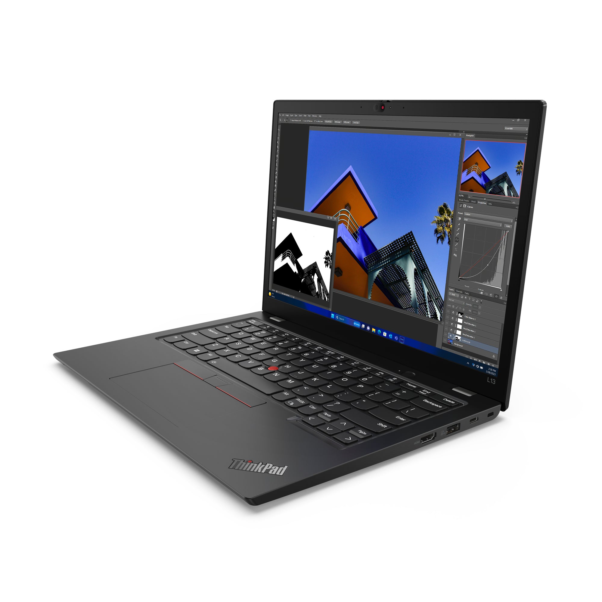 Lenovo ThinkPad L13 Gen 5 (Intel) Intel Core Ultra 5 125U Laptop 33.8 cm (13.3") WSXGA 16 GB LPDDR5-SDRAM 256 GB SSD Wi-Fi 6E (802.11ax) Windows 11 Pro English Black