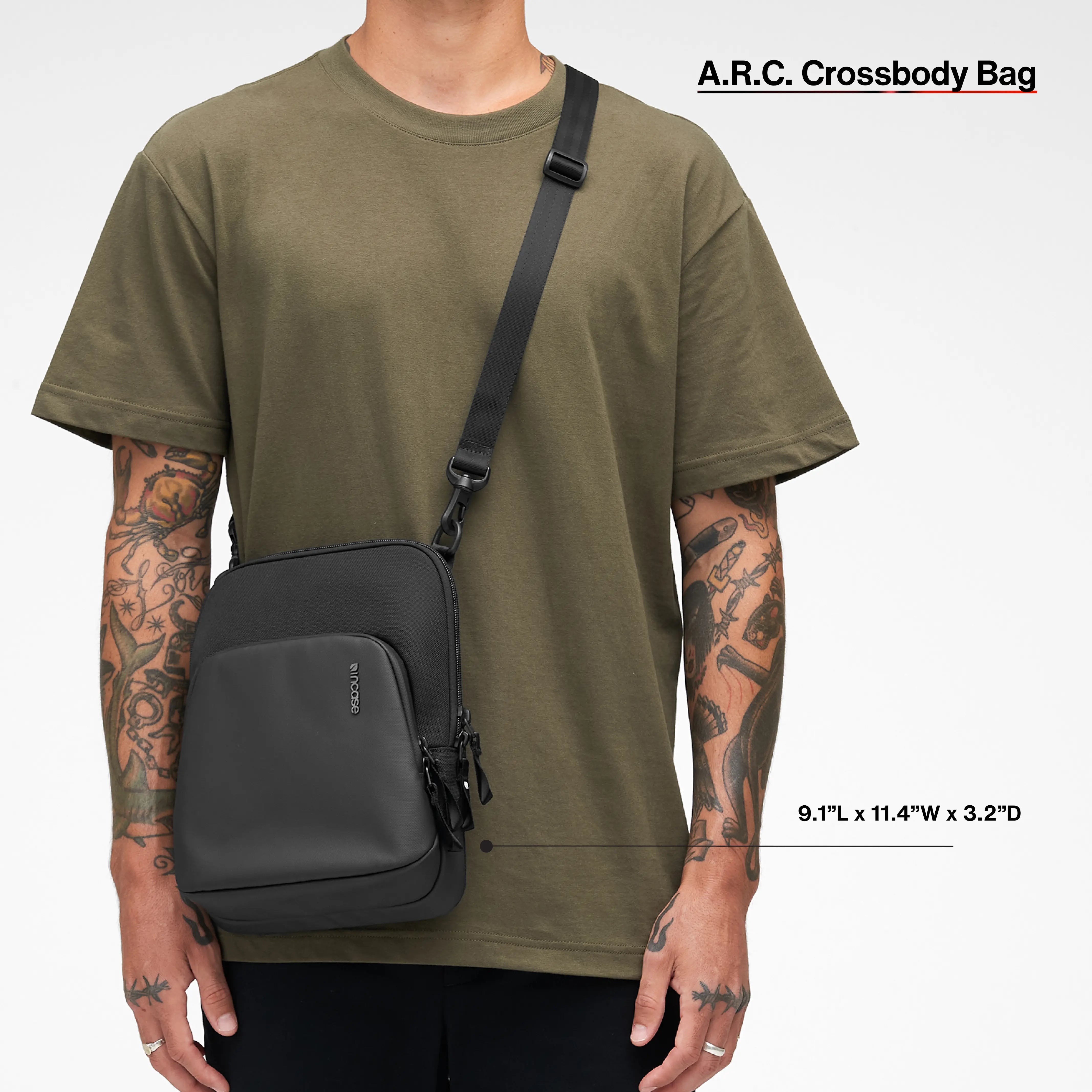 Incase INCO400719-BLK handbag/shoulder bag Recycled polyester Black Boy/Girl Cross body bag