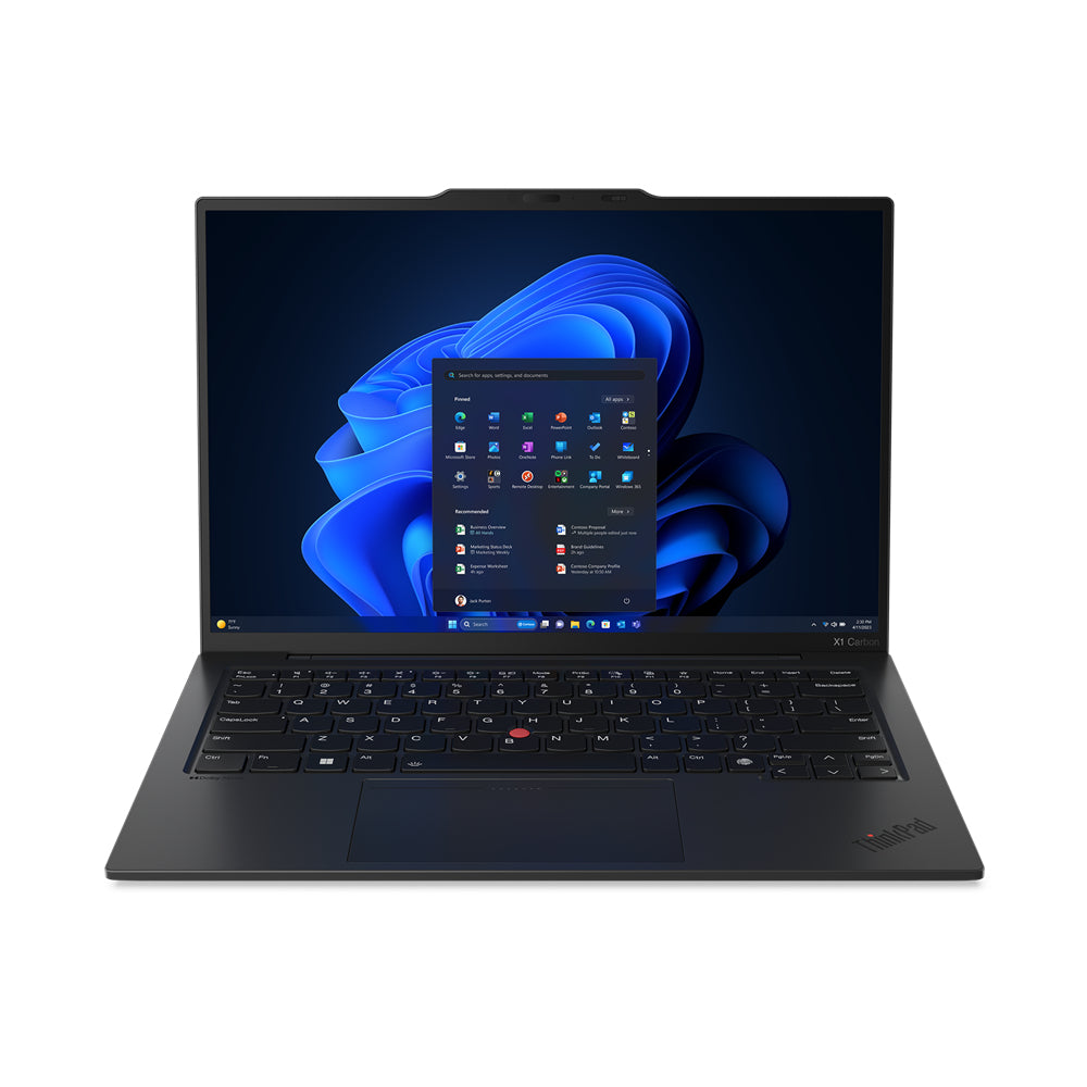 Lenovo ThinkPad X1 Carbon Gen 12 Intel Core Ultra 7 155U Laptop 35.6 cm (14") Touchscreen WUXGA 16 GB LPDDR5x-SDRAM 512 GB SSD Wi-Fi 6E (802.11ax) Windows 11 Pro English Black