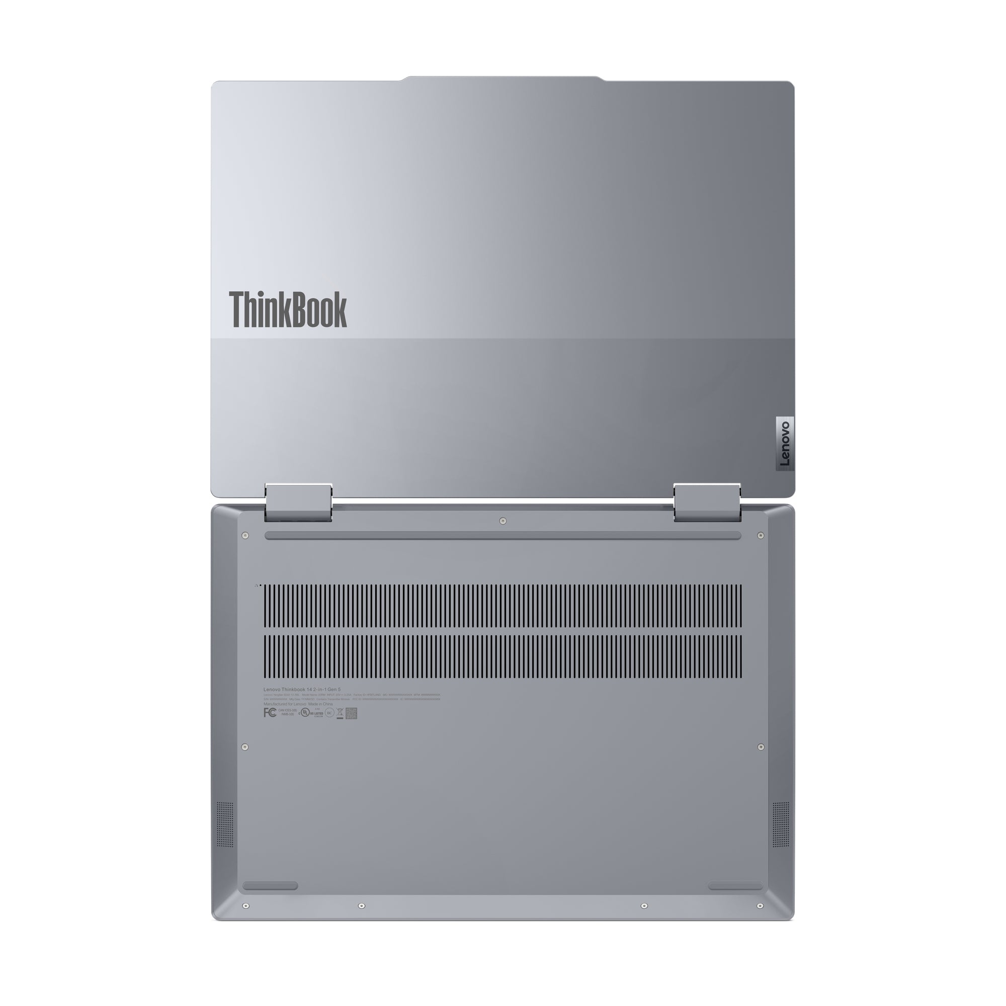 Lenovo ThinkBook 14 2-in-1 G5 IAU Intel Core Ultra 7 255U Hybrid (2-in-1) 35.6 cm (14") Touchscreen WUXGA 32 GB DDR5-SDRAM 512 GB SSD Wi-Fi 6E (802.11ax) Windows 11 Pro English Grey
