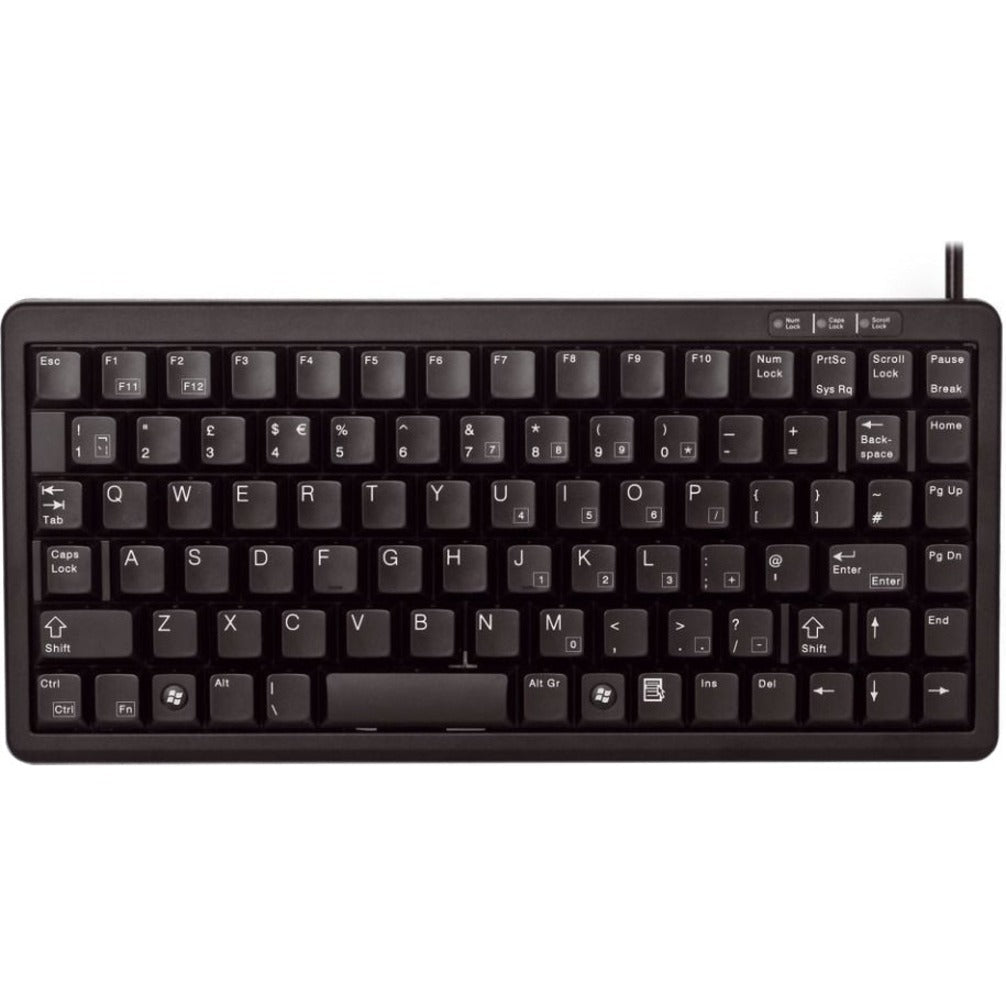 CHERRY Ultraslim G84-4100 Keyboard - Cable Connectivity - PS/2, USB 2.0 Interface - Black - Soundz Store AUSTRALIA