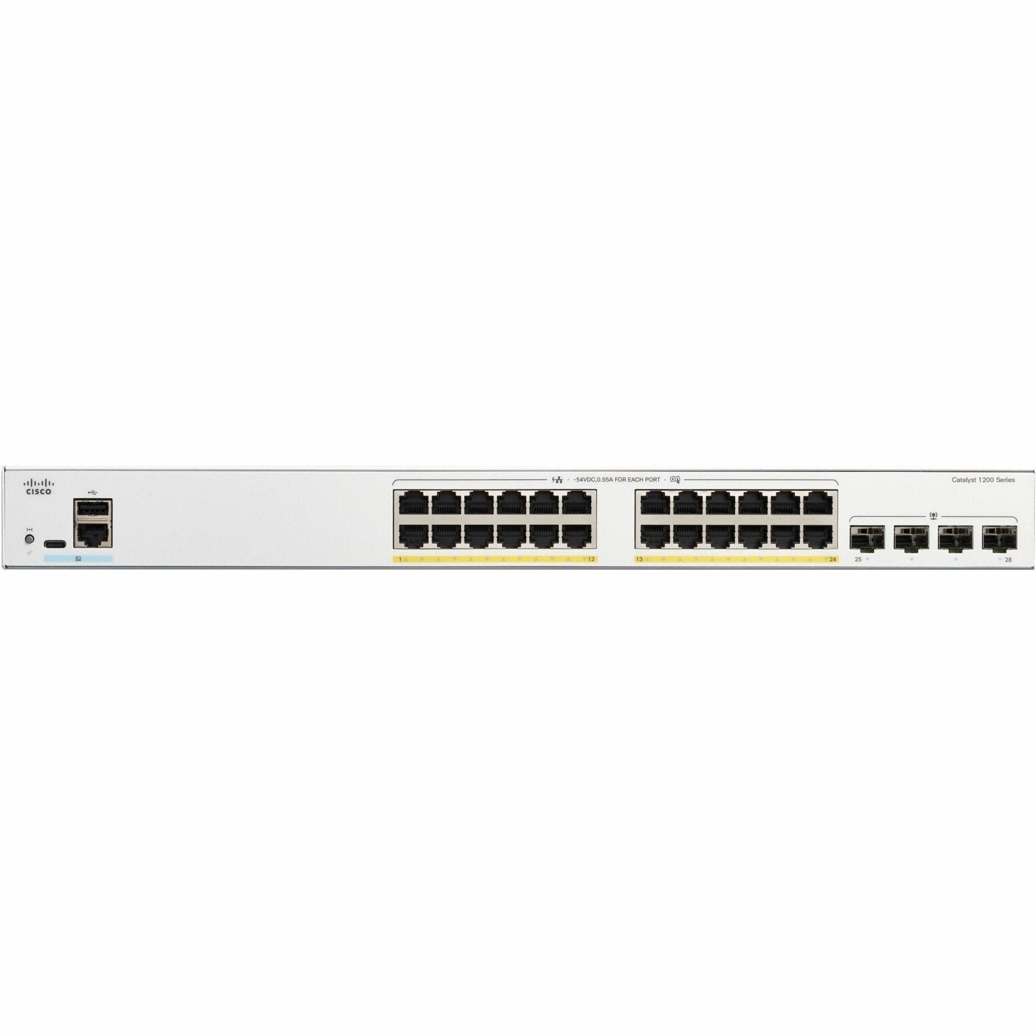 Cisco Catalyst 1200 C1200-24T-4G 24 Ports Manageable Ethernet Switch - 10 Gigabit Ethernet - 10/100/1000Base-T, 10GBase-X - Soundz Store AUSTRALIA