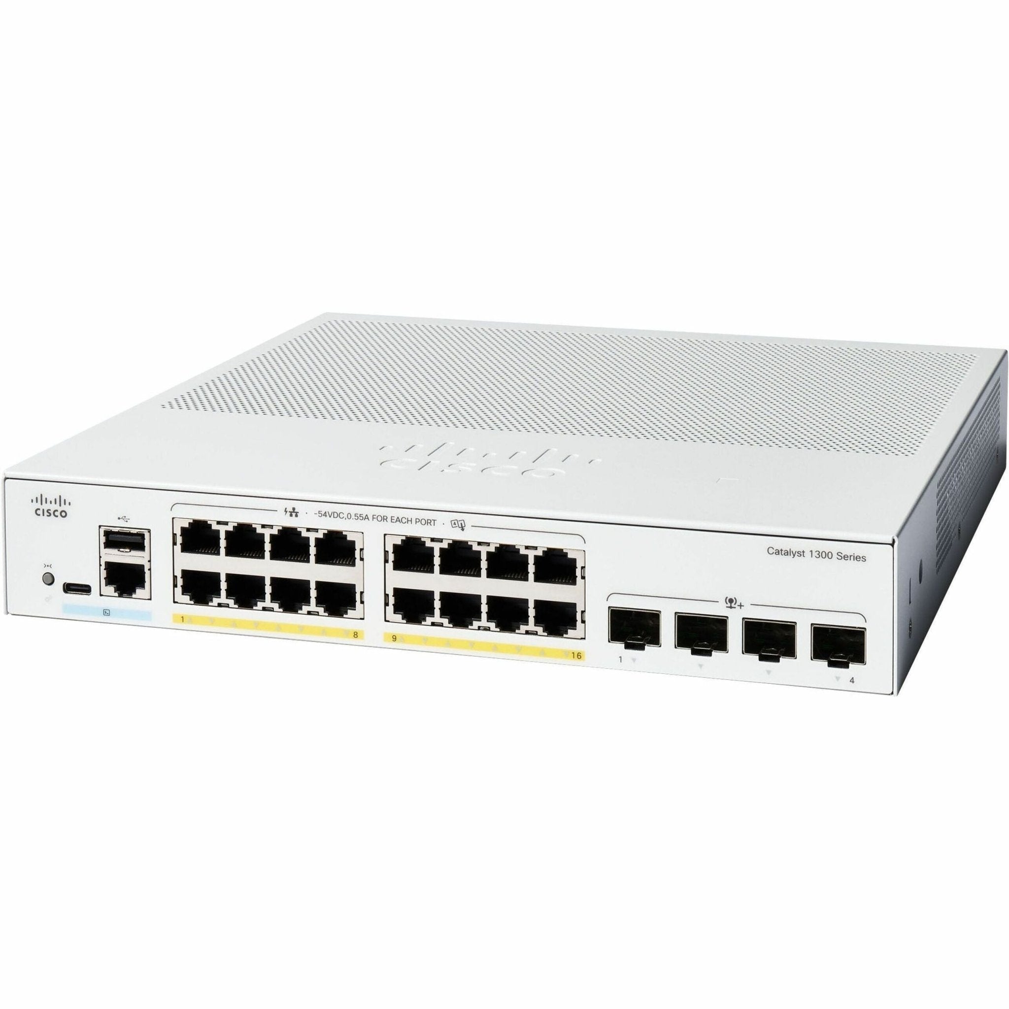 Cisco Catalyst 1300 C1300-16P-4X 16 Ports Manageable Ethernet Switch - 10 Gigabit Ethernet - 10/100/1000Base-T, 10GBase-X - Soundz Store AUSTRALIA