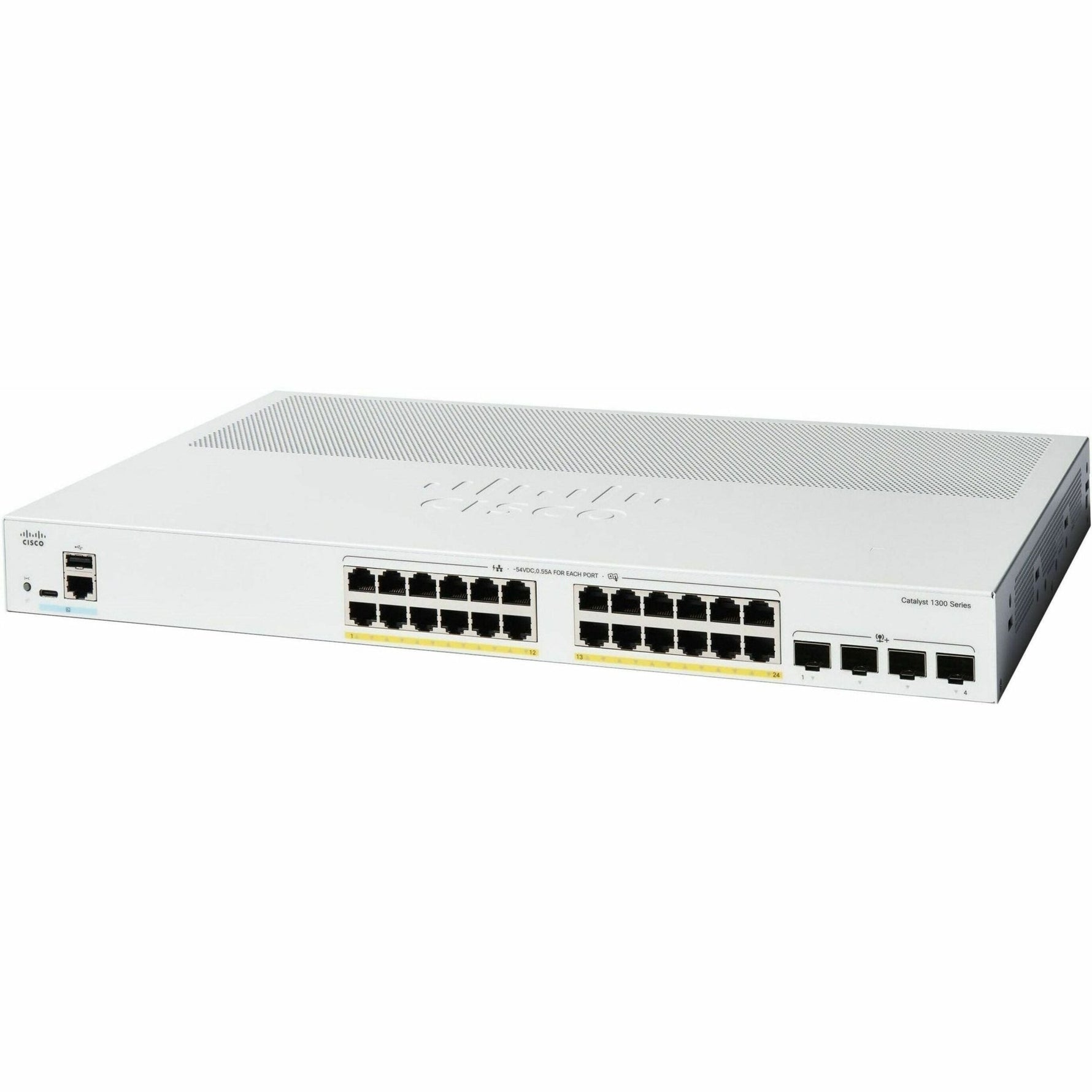 Cisco Catalyst 1300 C1300-24P-4X 24 Ports Manageable Ethernet Switch - 10 Gigabit Ethernet - 10/100/1000Base-T, 10GBase-X - Soundz Store AUSTRALIA