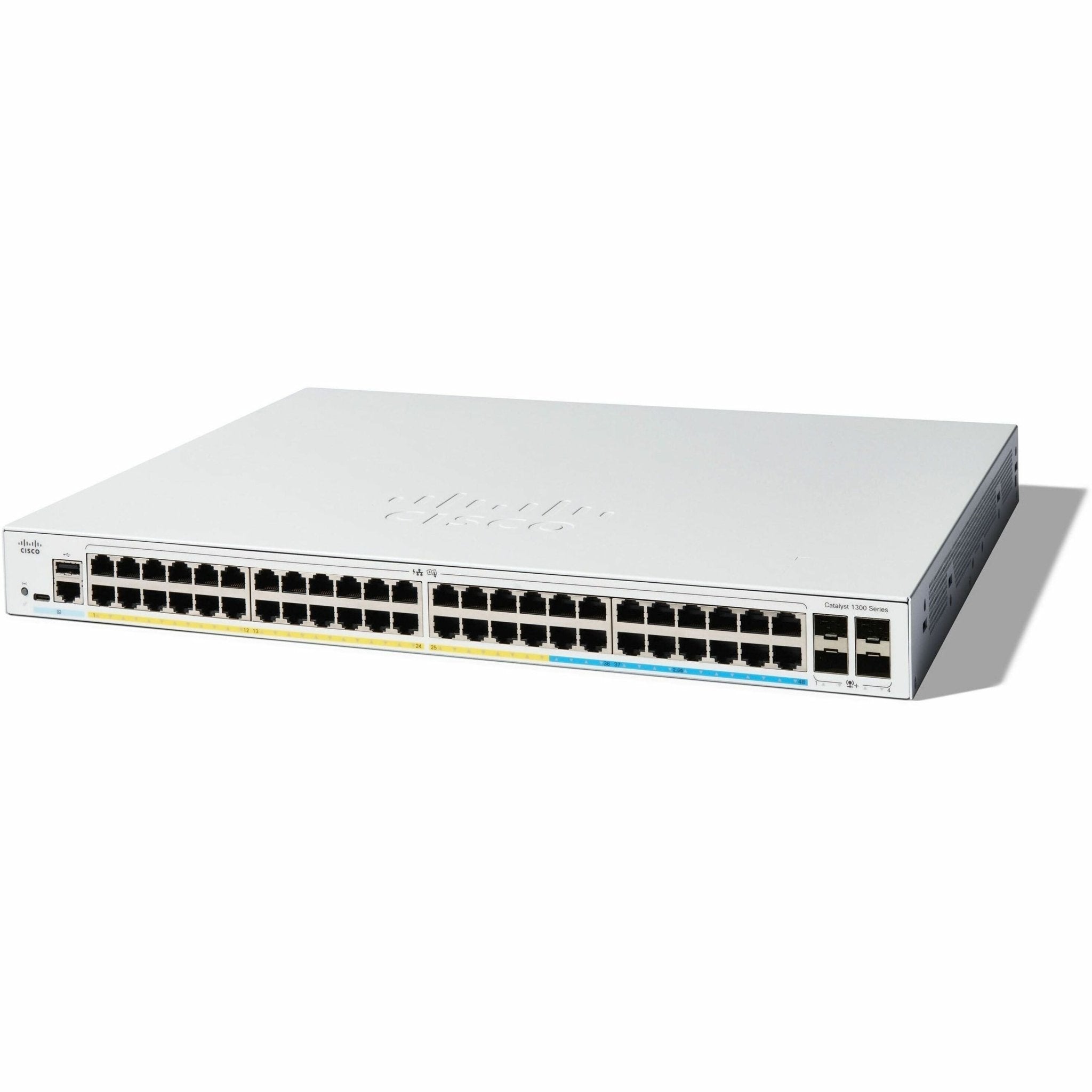 Cisco Catalyst 1300 C1300-48P-4X 48 Ports Manageable Ethernet Switch - 10 Gigabit Ethernet - 10/100/1000Base-T, 10GBase-X - Soundz Store AUSTRALIA